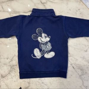 Disney Parks 28 Mickey Mouse Nay Blue Sweatshirt Boys XS
